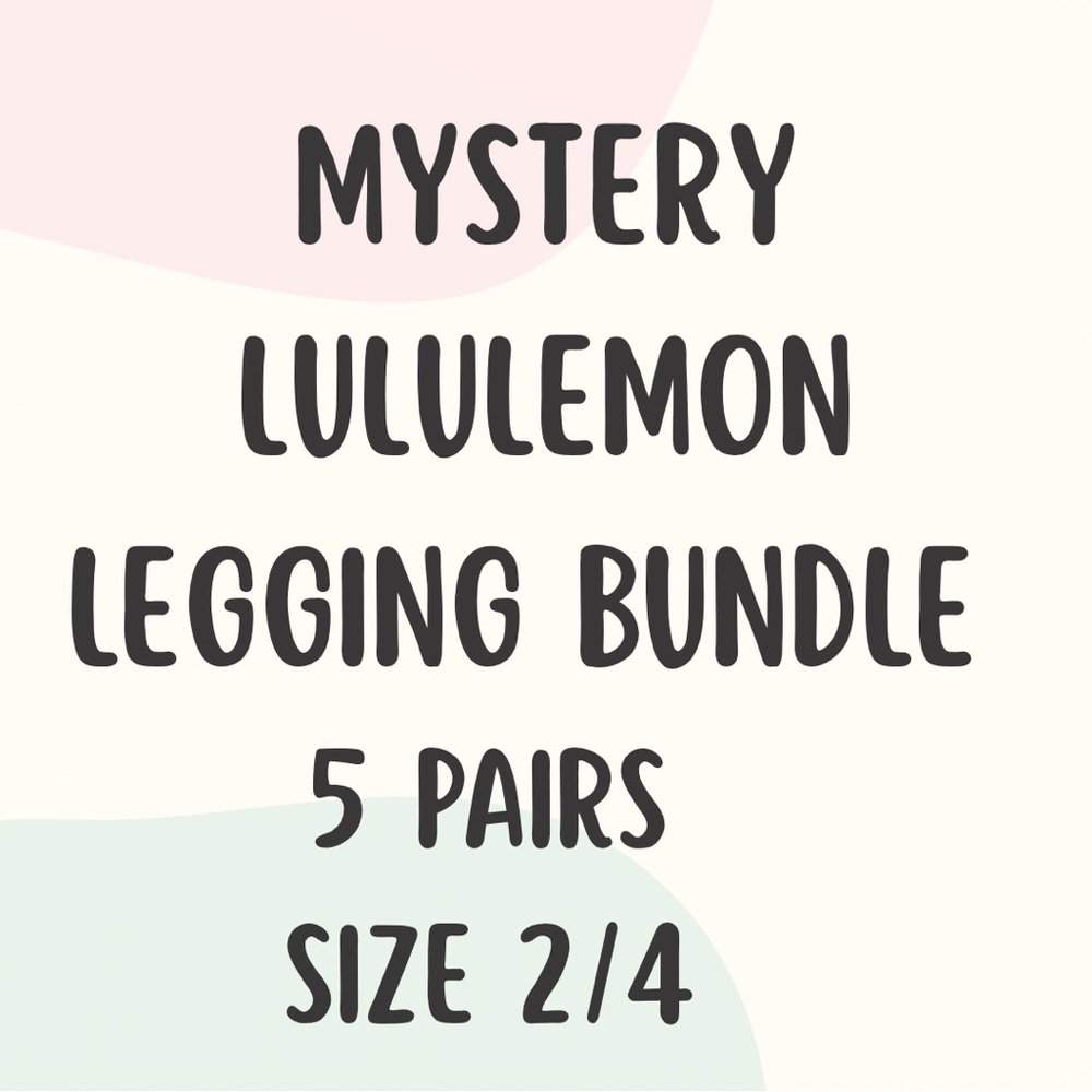 Mystery Lululemon Pant Sale FIVE Pairs